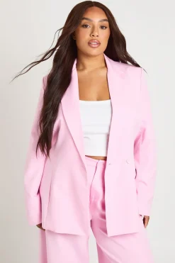Blazer Cache-cœur Cintré Grande Taille