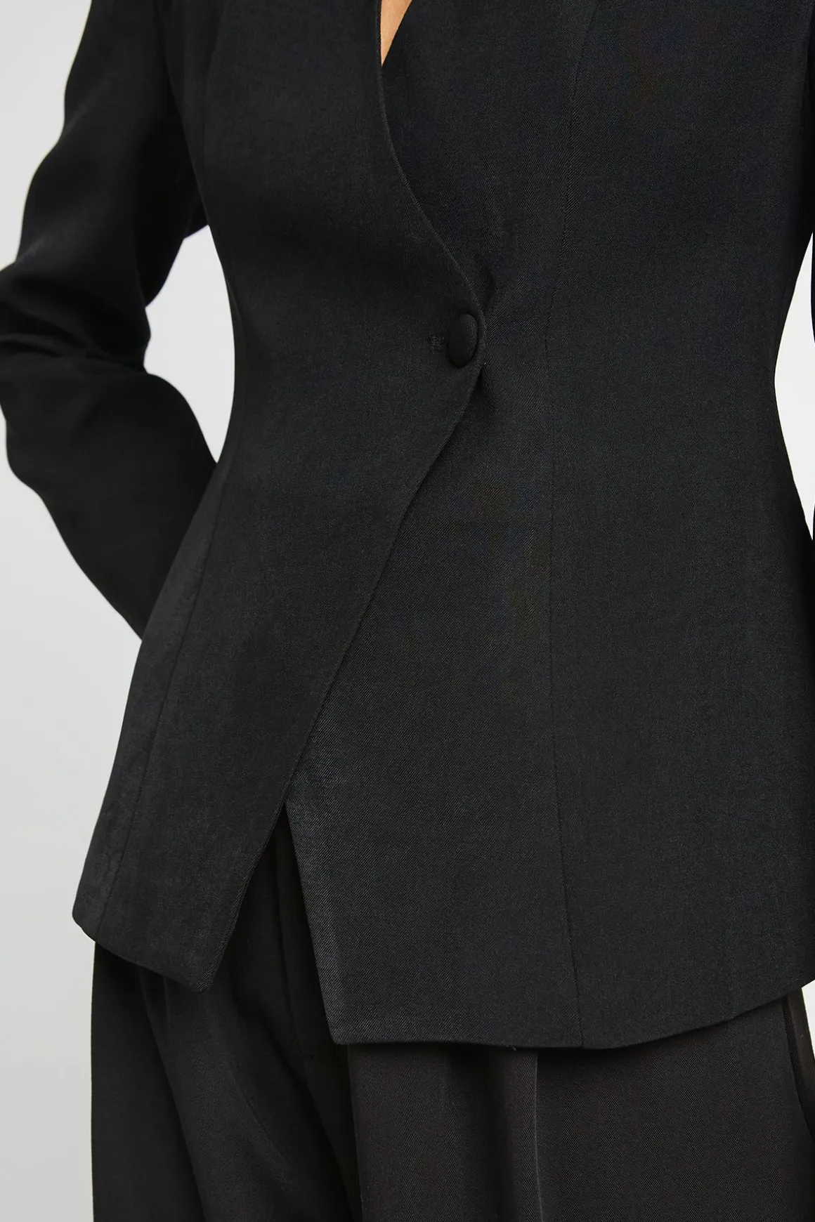 Blazer Cache-cœur Col En V Sans Col