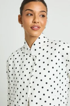 boohoo Blazer Cache-cœur À Pois Avec Fermeture Haute<Femme Tailleurs|Pois