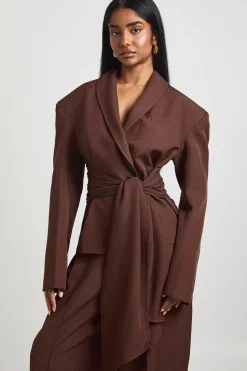 Blazer à Ceinture Obi