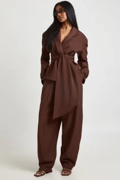 Blazer à Ceinture Obi
