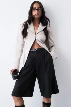 boohoo Blazer Cintré Avec Agrafes Ajustables Au Dos<Femme Tailleurs|Blazers