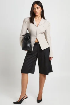 boohoo Blazer Cintré Avec Agrafes Ajustables Au Dos<Femme Tailleurs|Blazers