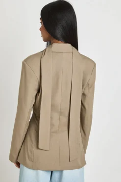Blazer Cintré Avec Détail Foulard