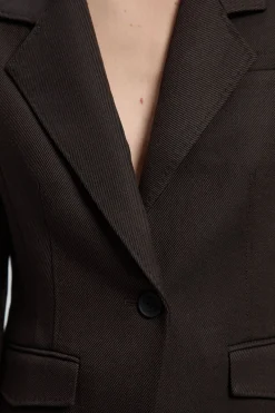 KarenMillen Blazer Cintré Chiné à Boutonnage Simple<Femme Tailleurs|Blazers