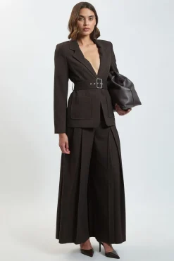 KarenMillen Blazer Cintré À Double Boutonnage Avec Ceinture<Femme Tailleurs|Blazers