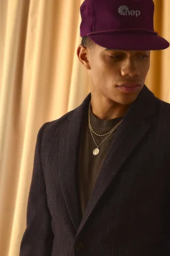 Blazer cintré à fines rayures