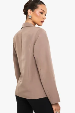 Blazer cintré à l'avant asymétrique