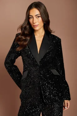 Coast Blazer Cintré À Paillettes<Femme Tailleurs|Blazers