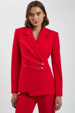 KarenMillen Blazer Cintré Simple Boutonnage À Détail Ornement<Femme Tailleurs|Blazers