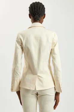 KarenMillen Blazer Cintré À Simple Boutonnage Avec Détails De Passepoil Contrastant<Femme Tailleurs|Blazers