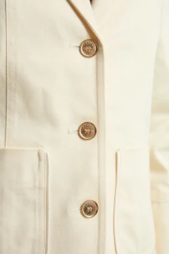 KarenMillen Blazer Cintré À Simple Boutonnage Avec Détails De Passepoil Contrastant<Femme Tailleurs|Blazers