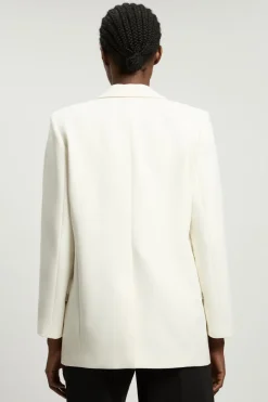 KarenMillen Blazer Cintré Stretch À Détail Manches Froncées Et Simple Boutonnage<Femme Tailleurs|Blazers