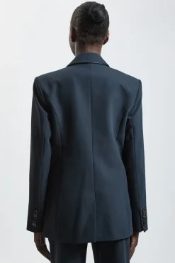 Blazer Cintré Stretch À Simple Boutonnage