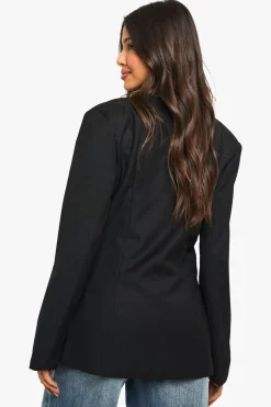 Blazer cintré sur mesure en tissu tissé