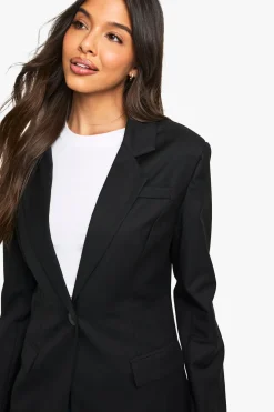 Blazer cintré sur mesure en tissu tissé