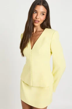 Blazer Cintré À Taille Marquée