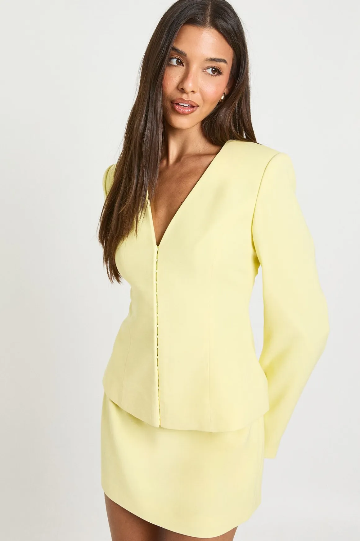 Blazer Cintré À Taille Marquée