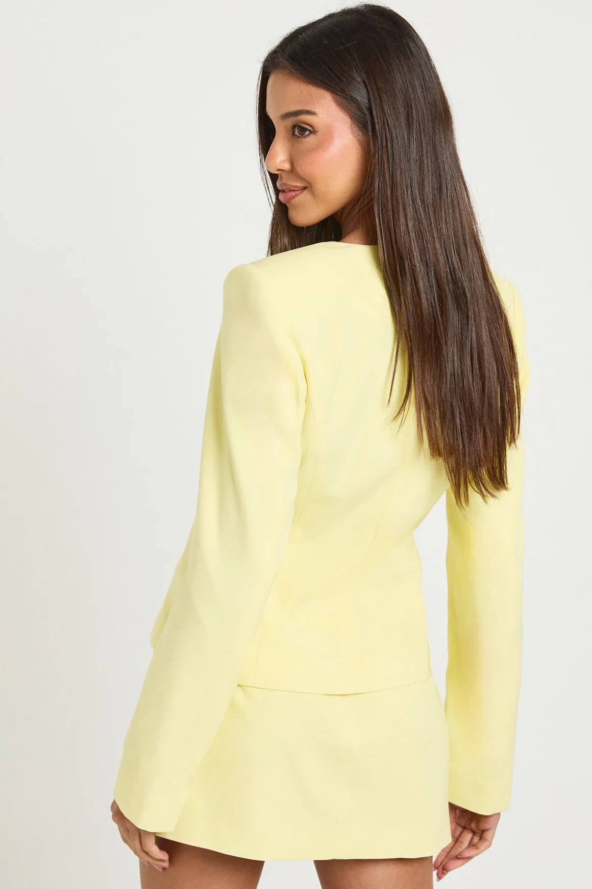 Blazer Cintré À Taille Marquée
