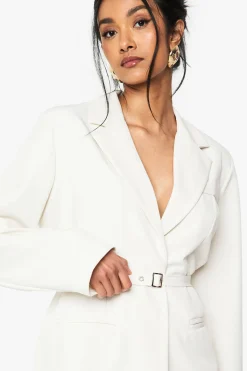 boohoo Blazer à coupe décontractée avec ceinture<Femme Tailleurs|Blazers