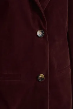 Blazer Coupe Décontractée en synthétique Look Vintage