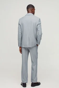Blazer à coupe droite avec texture rayée