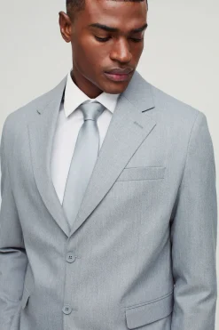 Blazer à coupe droite avec texture rayée