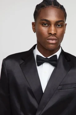 Blazer à coupe droite et brillant