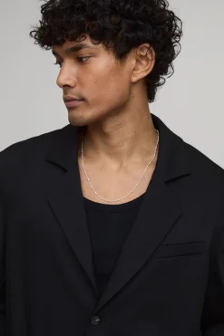 boohooMAN Blazer Court Ajusté À Ourlet Élastiqué Ensemble Coordonné<Homme Costumes Et Tenues Formelles