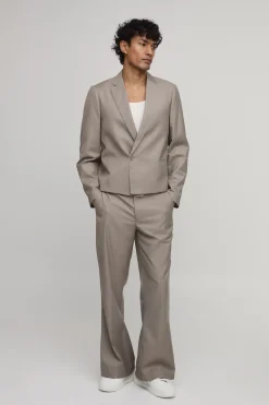 Blazer Court Boxy À Passepoil