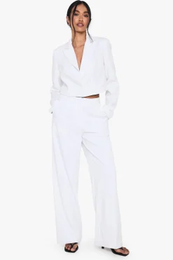 Blazer court tissé sur‐mesure pour les occasions