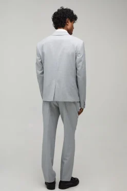 Blazer Croisé Coupe Regular Motif Pied-de-poule