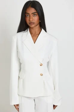 Blazer Croisé À Double Boutonnage