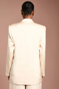 Coast Blazer Croisé en Satin<Femme Tailleurs|Satin Et Dentelle