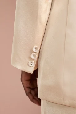 Coast Blazer Croisé en Satin<Femme Tailleurs|Satin Et Dentelle