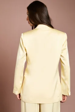 Coast Blazer Croisé En Satin<Femme Tailleurs|Satin Et Dentelle