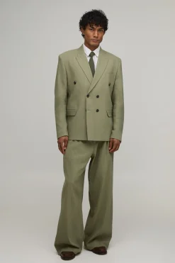 Blazer Croisé Oversize Aspect Lin