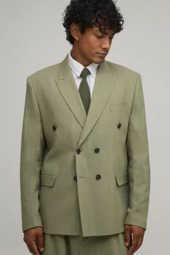 Blazer Croisé Oversize Aspect Lin