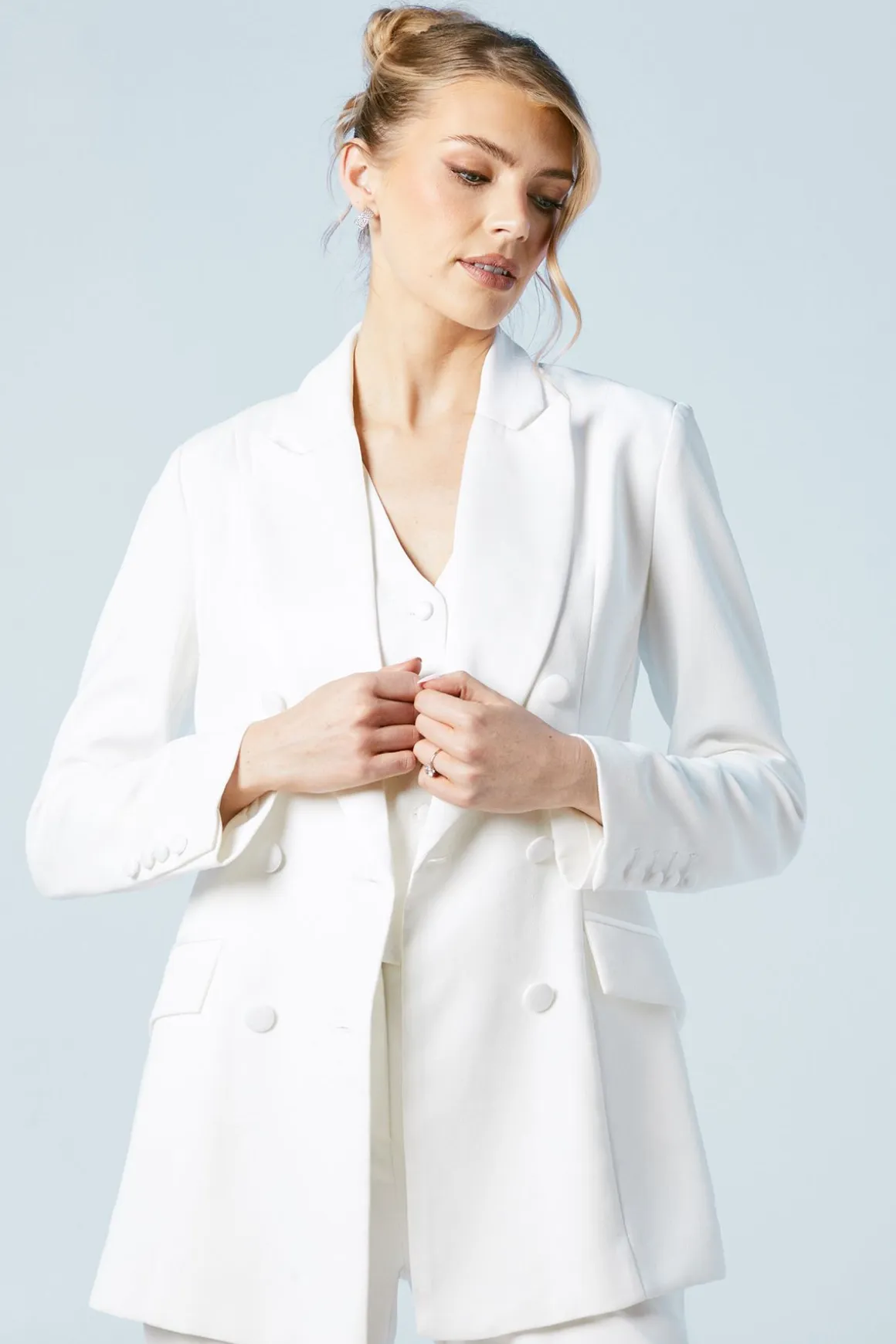 Blazer Croisé Premium Silhouette Sablier