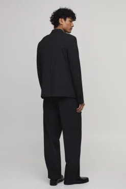 Blazer Croisé À Rayures Tennis Coupe Décontractée Avec Détail Boucle