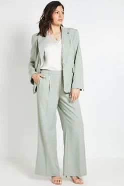 Blazer Croisé Simple Coupe Décontractée En Mélange De Lin Wallis