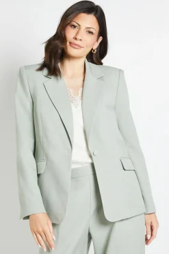 Blazer Croisé Simple Coupe Décontractée En Mélange De Lin Wallis