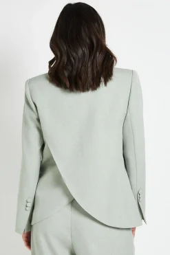 Blazer Croisé Simple Coupe Décontractée En Mélange De Lin Wallis