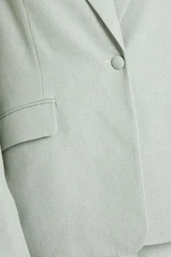 Blazer Croisé Simple Coupe Décontractée En Mélange De Lin Wallis