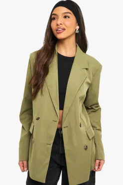 Blazer double boutonnage, coupe décontractée