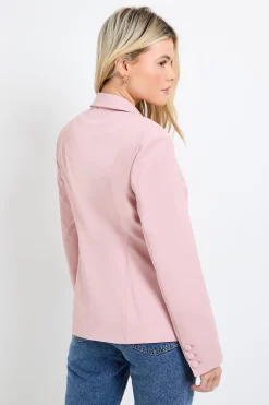Blazer À Double Boutonnage Et Ourlet Asymétrique