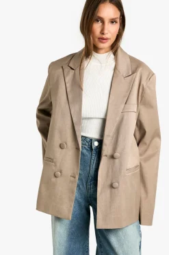 boohoo Blazer à double boutonnage sur mesure<Femme Tailleurs|Blazers