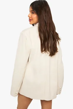 Blazer à double boutonnage surdimensionné et ajusté