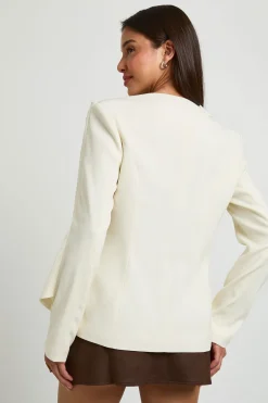 Blazer À Détail Cape