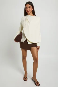 Blazer À Détail Cape
